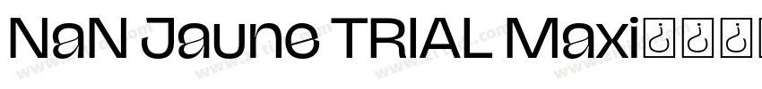 NaN Jaune TRIAL Maxi字体转换